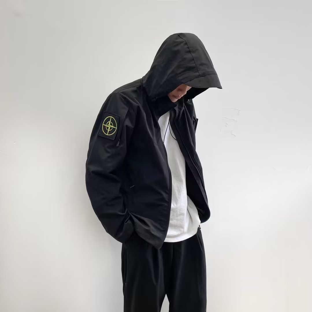 J89P70石头户外登山防水冲锋衣机能防风连帽男女秋冬岛图片