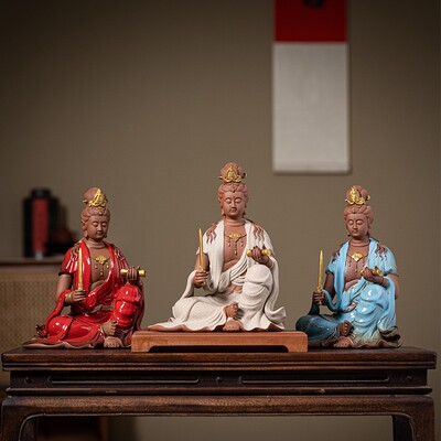 精雕大气观世音菩萨桌面摆件大号