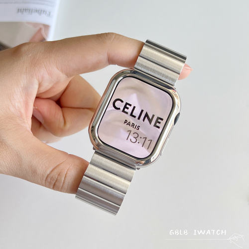 适用iWatch11表带一株金属不锈钢