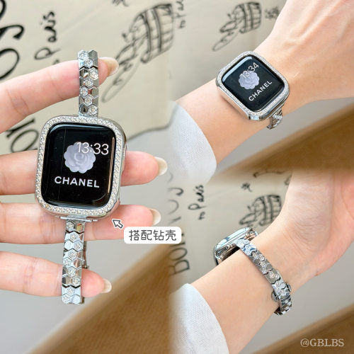 超细金属镶钻蝴蝶扣WatchS12表带