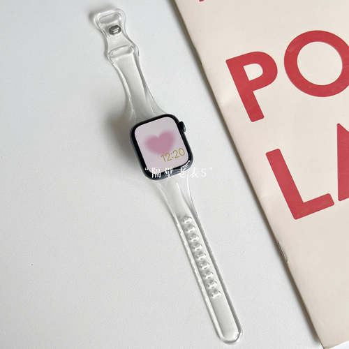 适用iwatchS11表带透明彩色TPU软