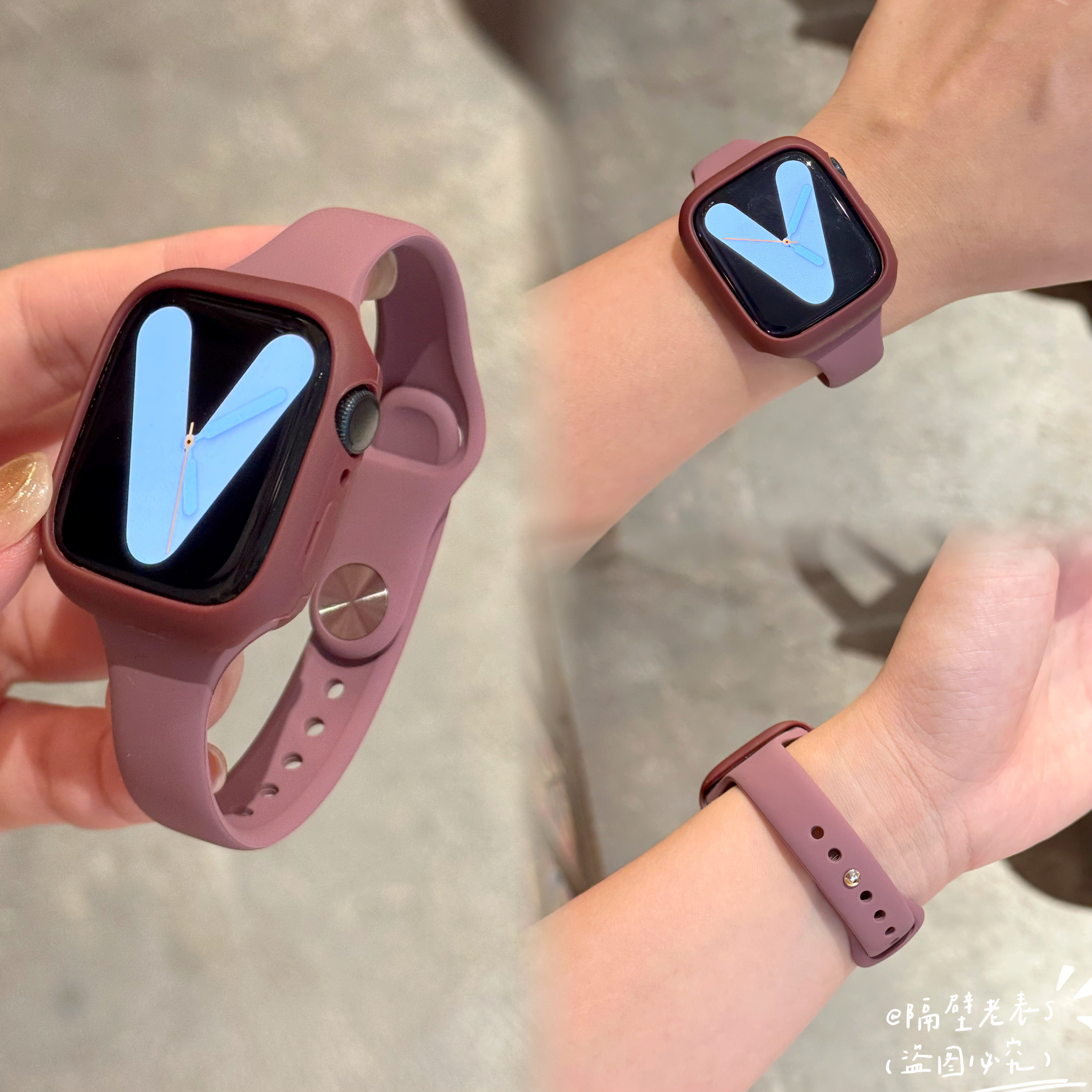 适用iwatchS11苹果手表带SE3小蛮腰软壳apple wa