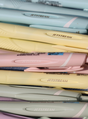 uni三菱中油笔JETSTREAM柔和新色SXN-150简约黑笔0.5圆珠笔限定色