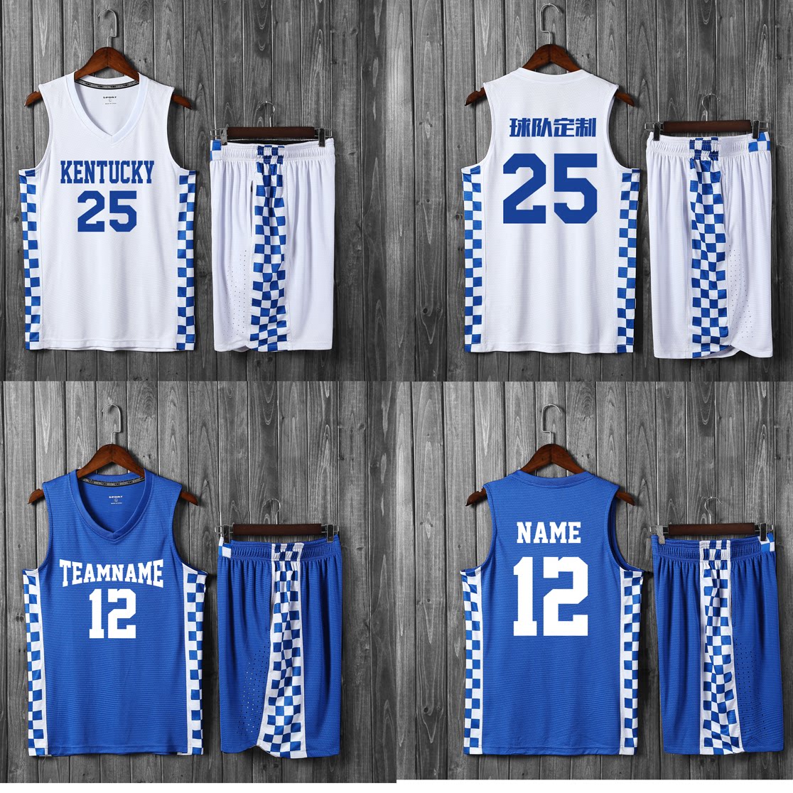 NCAA肯塔基大学篮球服国王版球衣高档篮球服定做带内衬定做LOGO|ruв категории движение/йога/фитнес/фанаты товаров, баскетбол, баскетбол одежды - от Buy2taobao.com для оказания профессиональной услуги покупки агента Taobao