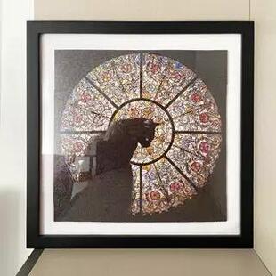 网红教堂猫拼图框Cathedral Cat异形拼图装裱30*30cm挂墙实木相框
