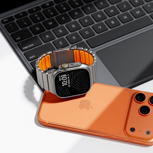 钛合金iwatch10不锈钢磁吸iwatch11表带适用苹果手表Ultra3诺曼扣