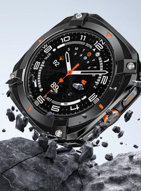 赛博镂空防摔金属保护壳适用三星watch7 Ultra2025手表保护壳47mm