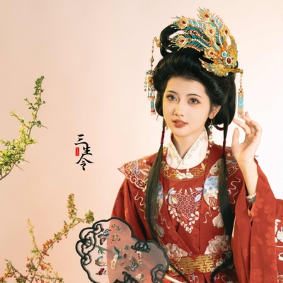 三生令【霓凰2.0】凤凰侧凤唐制明制发饰古风汉服头饰原创偏凤