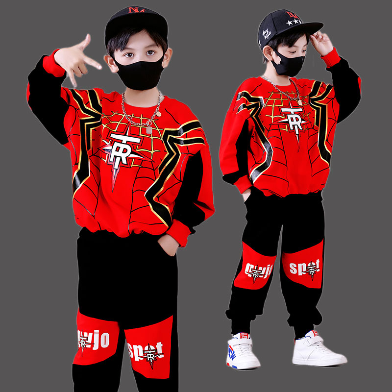 蜘蛛侠童装男童长袖秋装套装