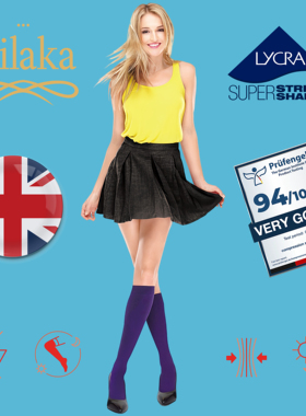 Ailaka英国长途飞行专用梯度压力袜缓解腿部疲劳弹力袜航空旅行袜