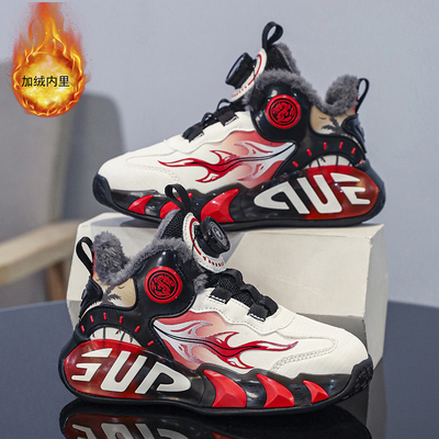 36l℃男童鞋子2025冬季新款加绒