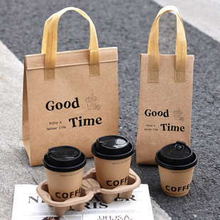 咖啡保温袋外卖专用手提加厚一次性早餐长效铝箔奶茶烧烤便当饭盒