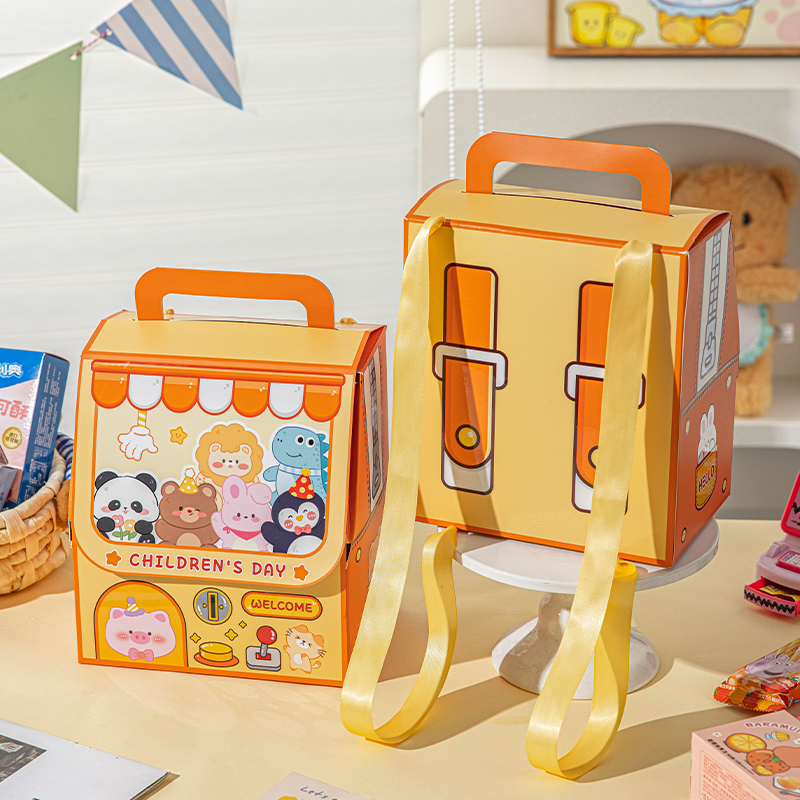 六一儿童节手提礼物品盒空子零食糖果小女男孩伴手大打包61幼儿园