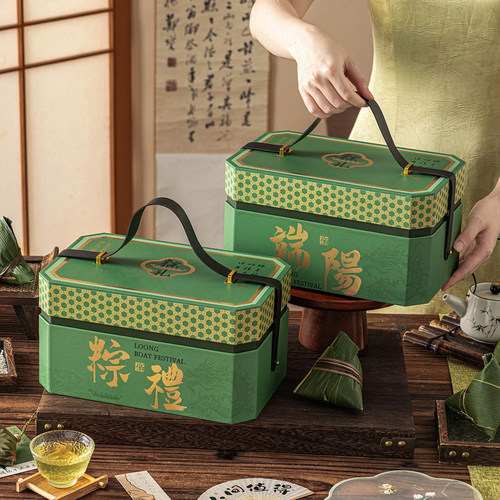 端午节粽子礼盒空盒伴手礼品包装2026新款提高档端精致定水果篮制
