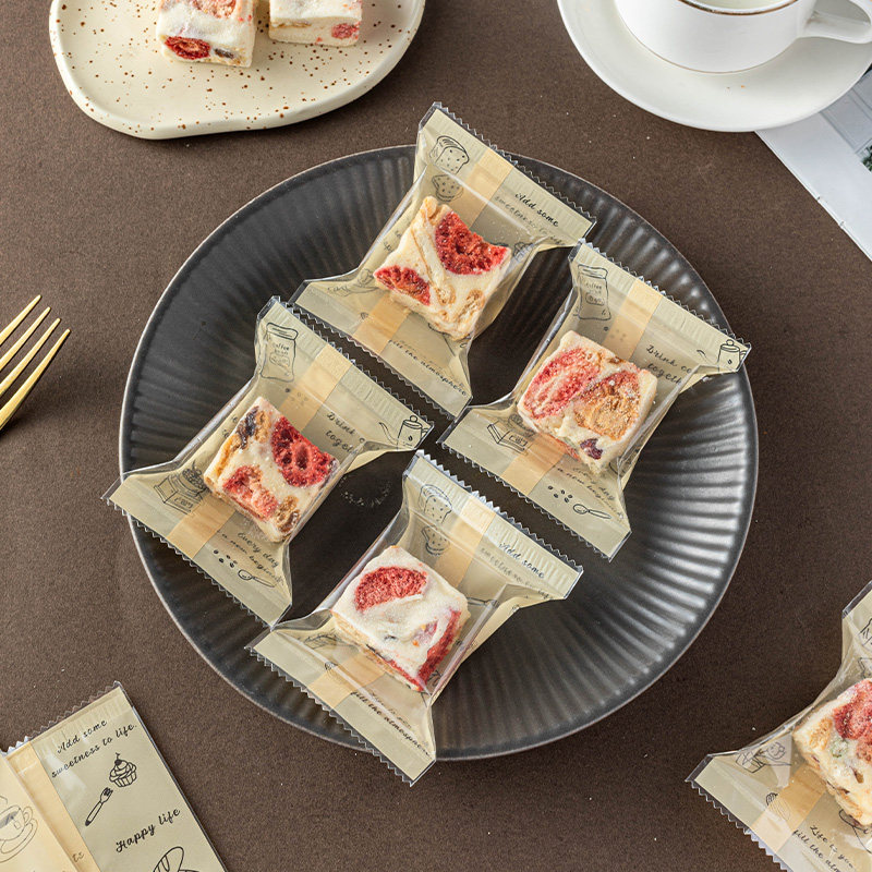 雪花酥包装袋饼干机封自粘子果曲奇独立小糕的烘焙盒自牛轧糖太妃,厨房/烹饪用具,点心包装盒/包装袋,淘宝优惠券,粉丝福利购,淘宝优惠卷