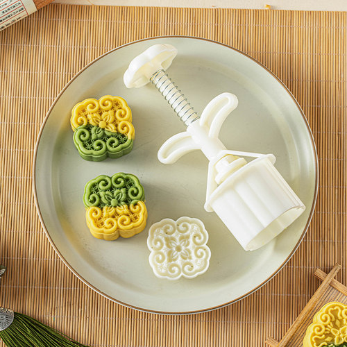 2026新款绿豆糕模具手压式家用50g糕点压模冰皮月饼压花点心磨具