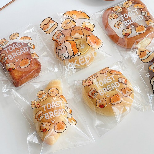 烘焙面包包装袋独立打包袋自粘