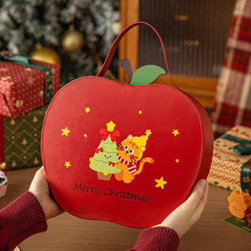 平安夜苹果包装礼盒空盒圣诞节高档加厚送女友糖果创意儿童小伴手