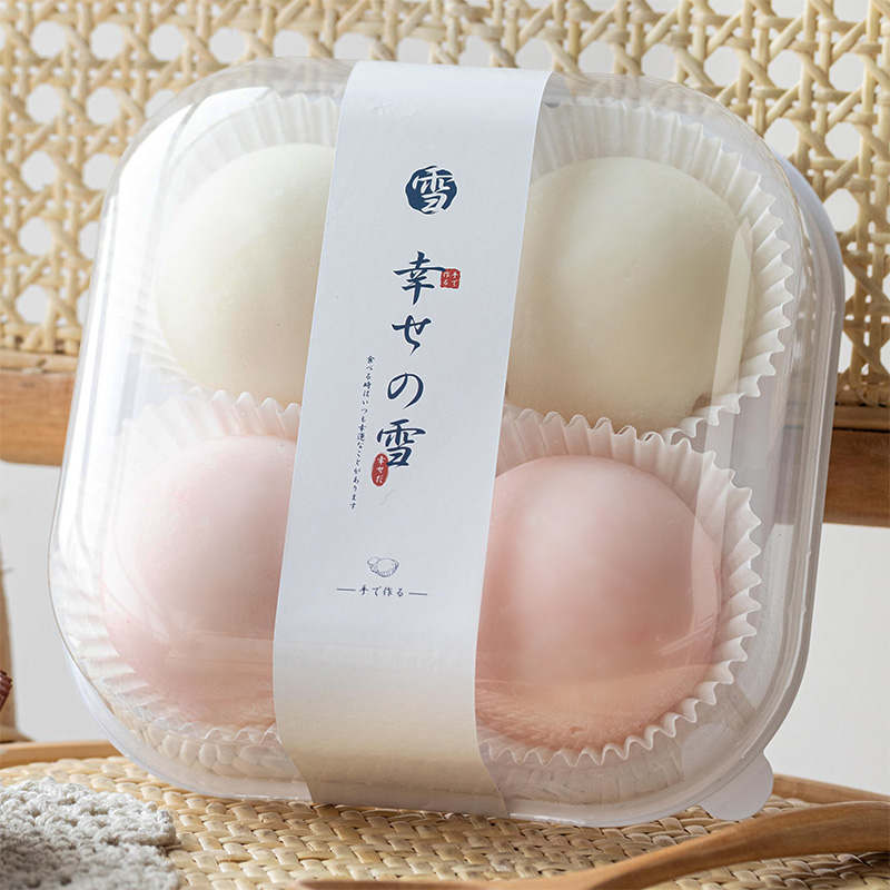 雪媚娘包装盒高档透明网红红肉松