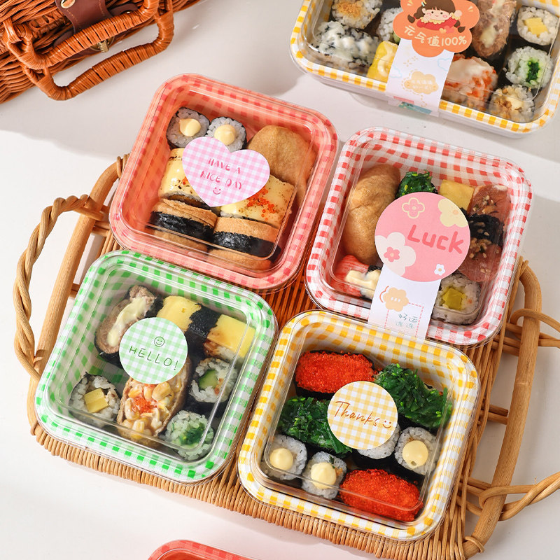 一次性寿司打包盒 春游野餐碗出游便当盒子网红户外沙拉水果露营,厨房/烹饪用具,点心包装盒/包装袋,淘宝优惠券,粉丝福利购,淘宝优惠卷