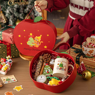 平安夜苹果包装礼盒空盒圣诞节高档加厚送女友糖果创意儿童小伴手