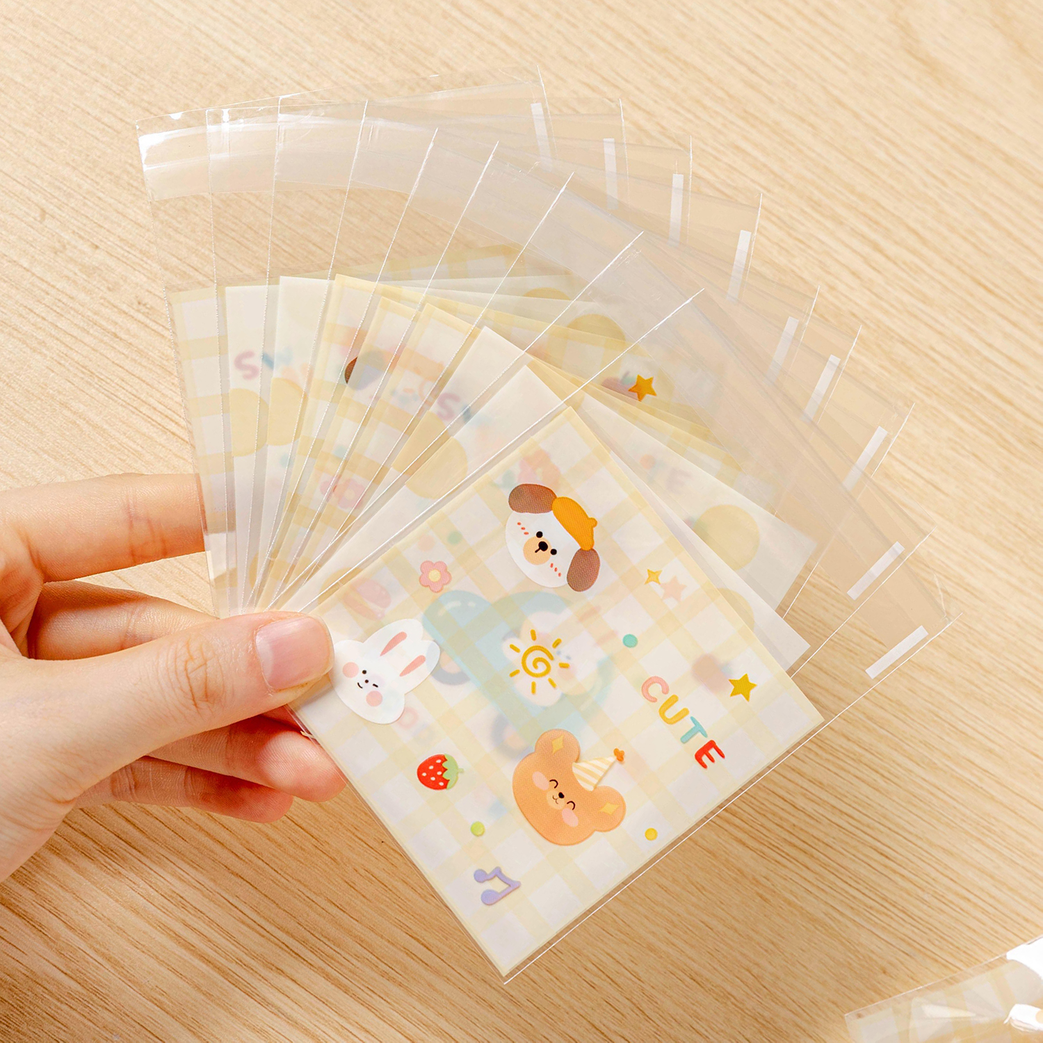 饼干雪花酥单独立小外包装袋子食品级烘焙糖果曲奇透明自粘封口机