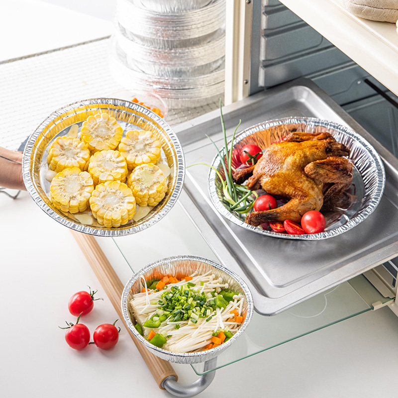 耐高温锡纸盘一次性不粘烧烤专用