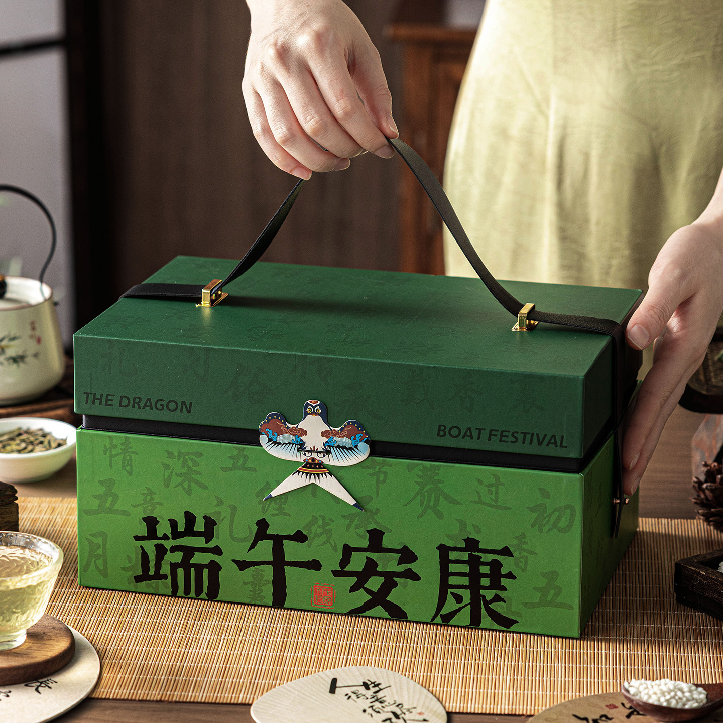 粽子礼品盒礼空包装外打竹篮高手提号咸鸭蛋档端午节创意2026新款