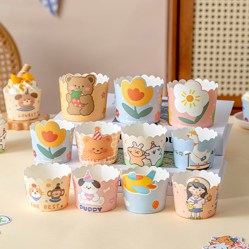 纸杯蛋糕纸托杯子一次性食品级大号麦芬生日装饰烤箱空气炸锅专用