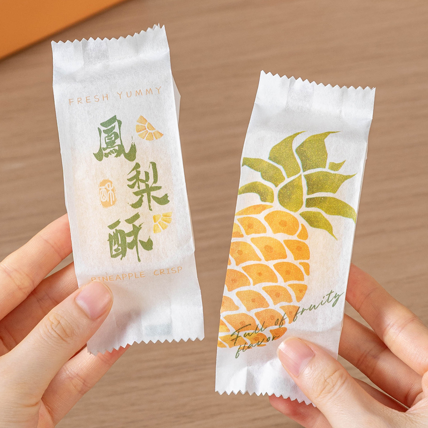 凤梨酥包装袋绵纸机封底托包装盒子一次性单个粒独立打包加厚烘焙