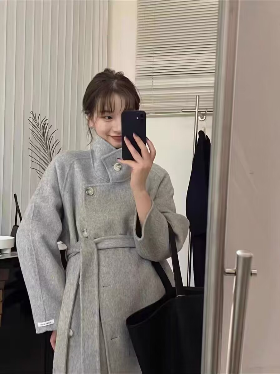 中长款通勤3617立领羊毛