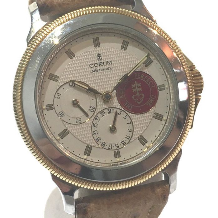 CORUMÀ¥ÂØ18K½ðÄбí×Ô¶¯»úе74.111.21¶þÊÖ±íÈðÊ¿Ô×°ÕýÆ·98ÐÂ