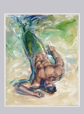 幻想系列人体油画男性艺术当代绘画少数群体力量美学薄肌装饰喷画