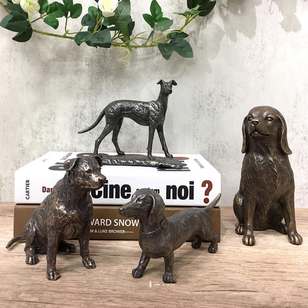 跨境热款仿铜狗摆件家居