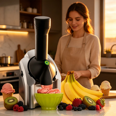Ice Cream Fruit Yogurt Maker家用电动冰淇淋水果酸奶机 沙冰机