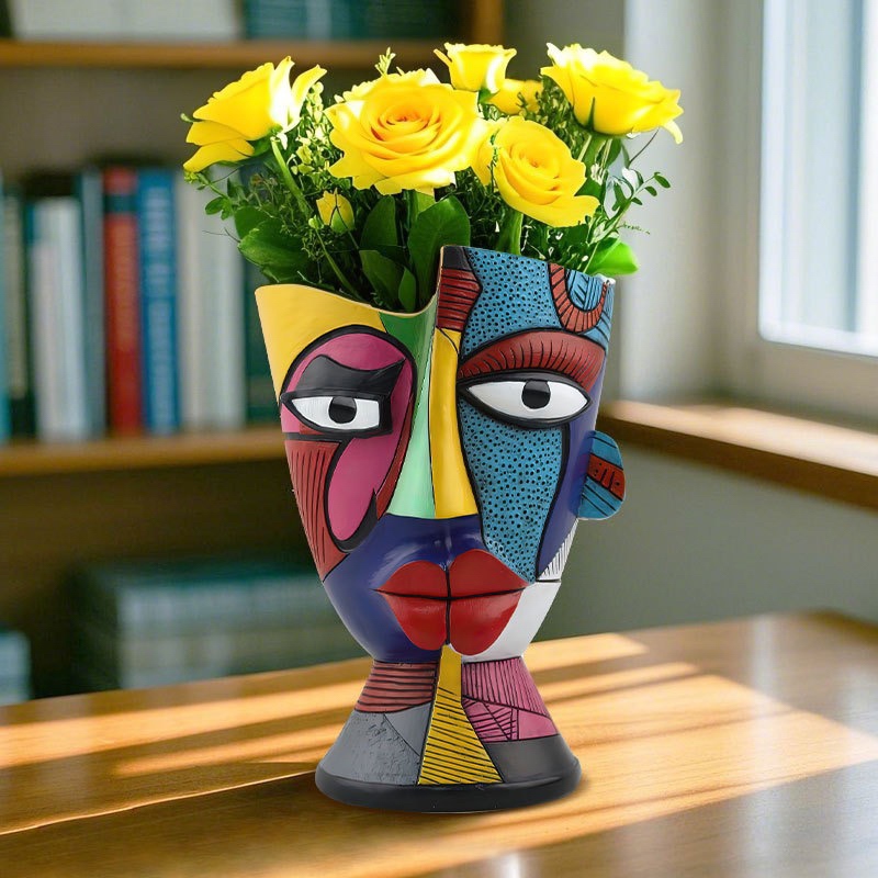 出海热销彩色迷魅脸抽象