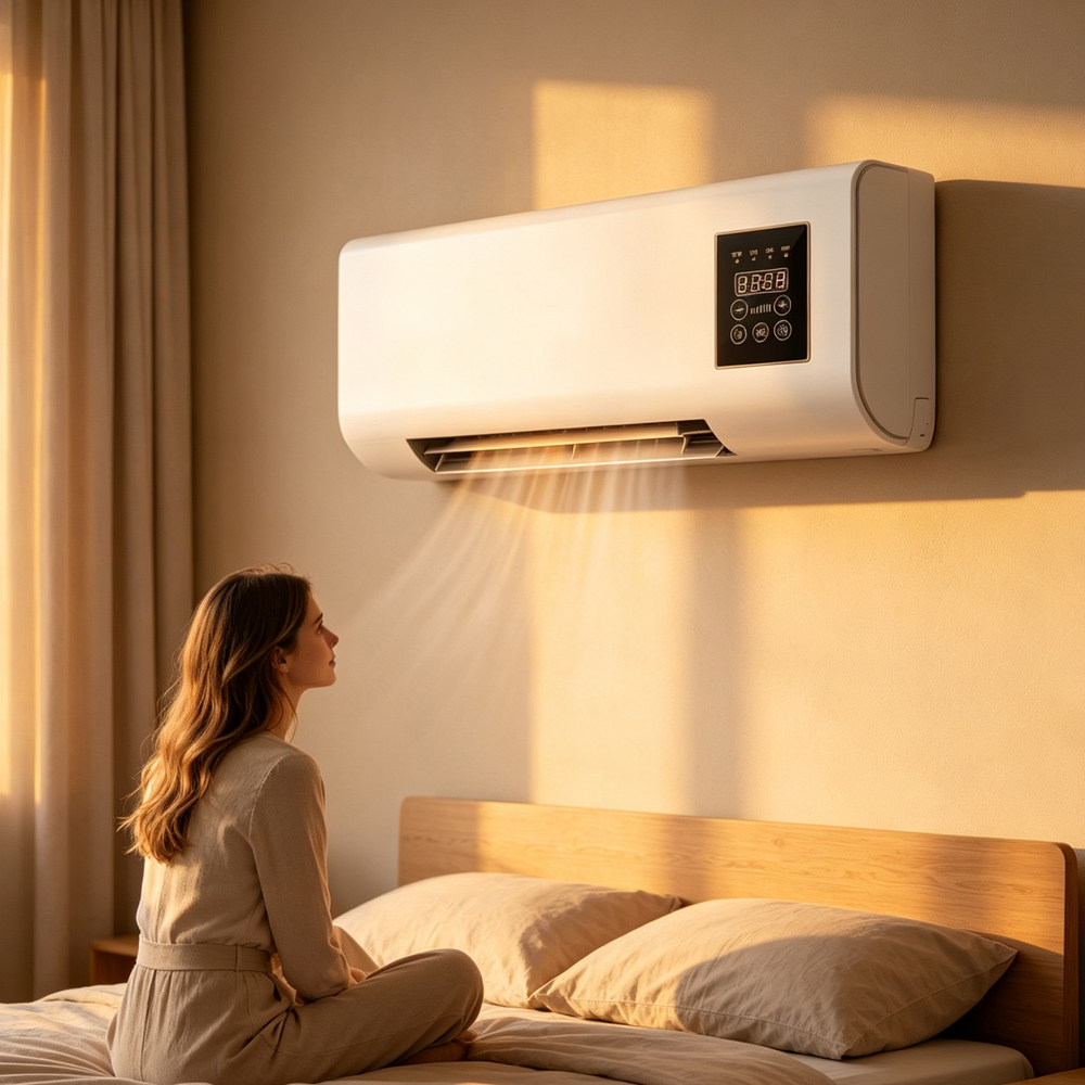跨境Heater fan暖风机英欧规美规暖风壁挂式电取暖器家用浴室卧室