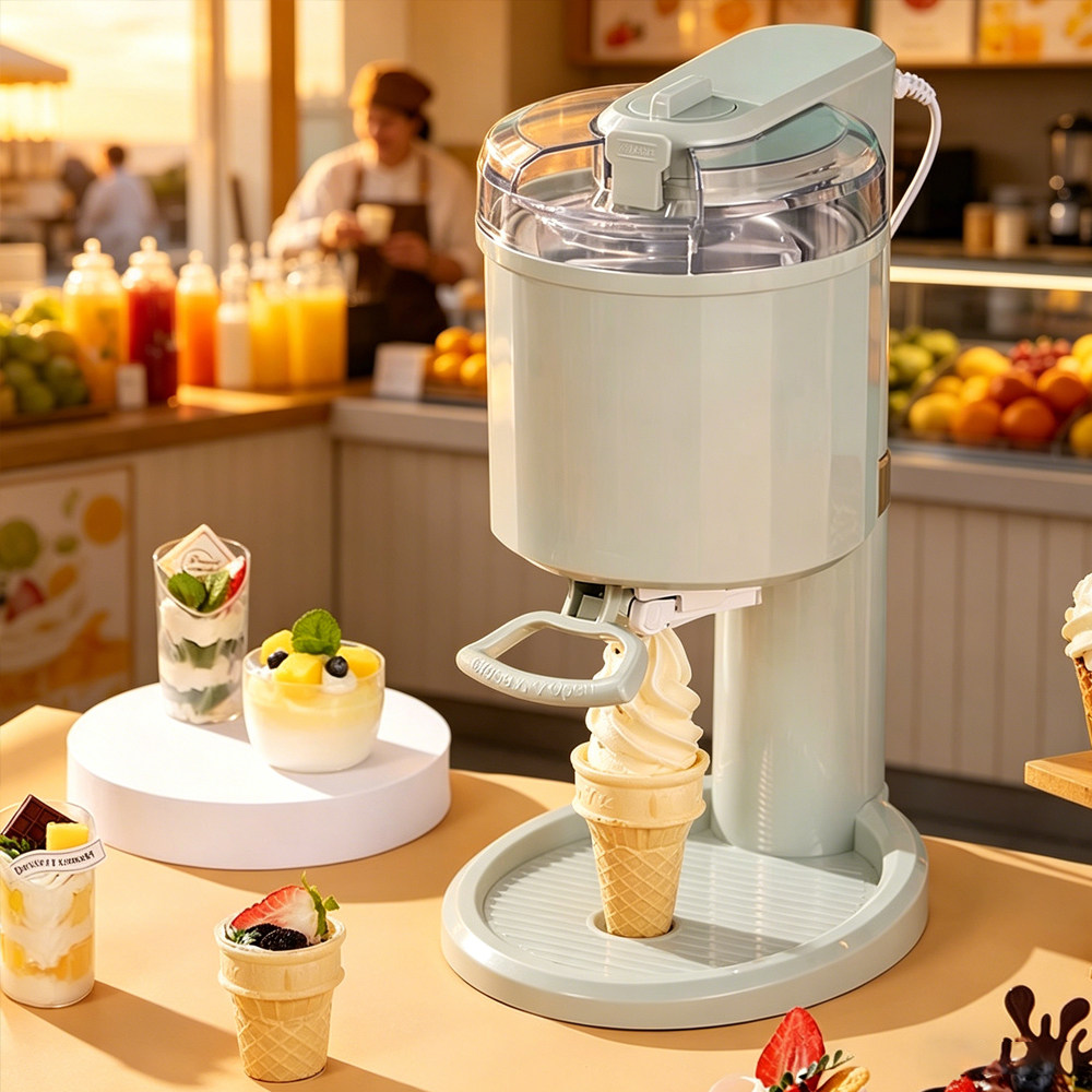 Ice cream machine冰淇淋机小型家用迷你水果儿童DIY甜筒雪糕机