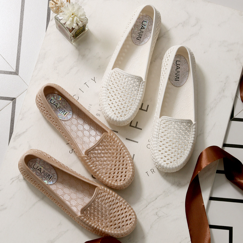 夏季白色女鞋护士凉鞋工