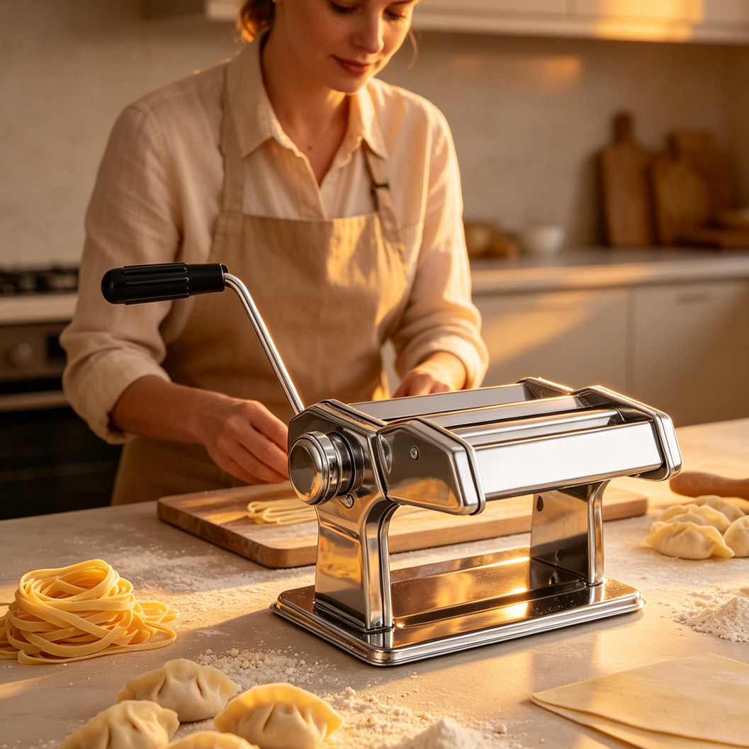 跨境Dough press饺子机150压面机分体机家用手摇面条机包饺子