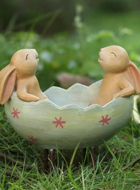 跨境复活节兔子树脂摆件