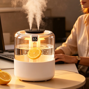跨境Humidifier四喷桌面空气加湿器卧室家用大容量大喷雾办公室