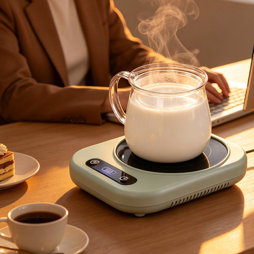 Heating coaster加热杯垫100度可烧水保温水杯恒温底座热牛奶神器
