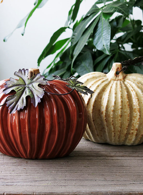 丰收节感恩节桌面摆件陶