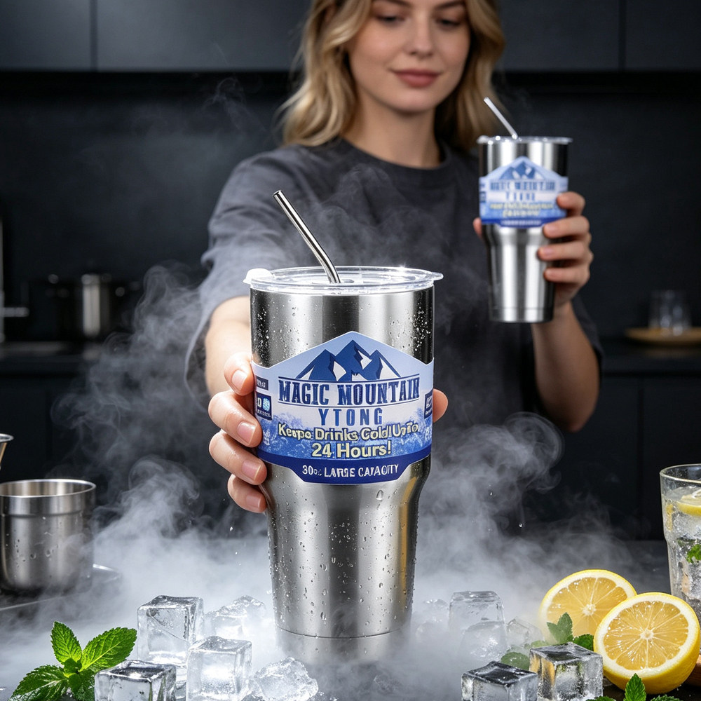 Ice Tumbler冰霸杯304不锈钢水杯保冰杯学生保冷杯便携车载咖啡杯