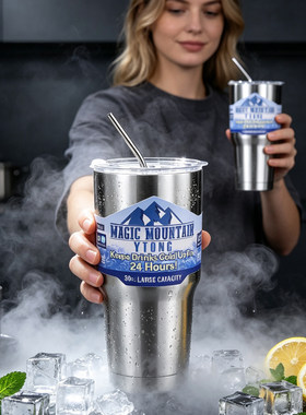 Ice Tumbler冰霸杯304不锈钢水杯保冰杯学生保冷杯便携车载咖啡杯