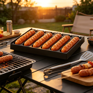 sausage grill户外露营烤肠机家用烤盘商用摆摊淀粉肠烧烤盘模具