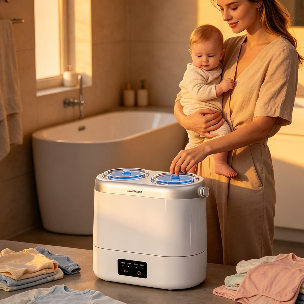 跨境Infant Laundry双桶洗衣机家用婴儿专用小型洗内衣袜子宿舍