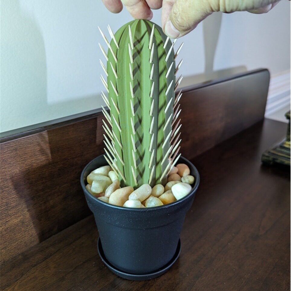 3D打印仙人掌仿真盆栽牙