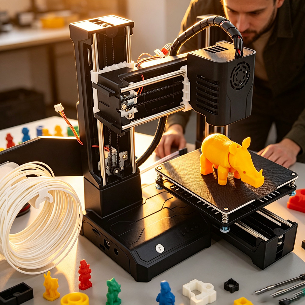 跨境3D printer 3D打印机小型高精度入门级家用儿童玩具diy工具
